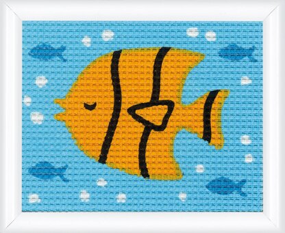 Vervaco Fish Tapestry Kit - 16 x 12,5 cm