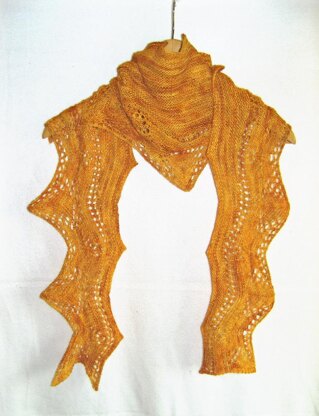 Gold Star for Effort (Or Morning Star) Shawlette