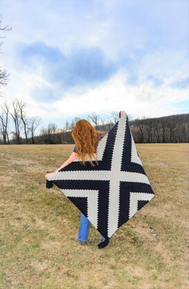 X Marks the Spot C2C Pillow + Lapgan Set