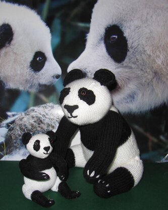 Mother and Baby Panda Toy Animals