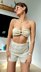 High waist elastic shorts