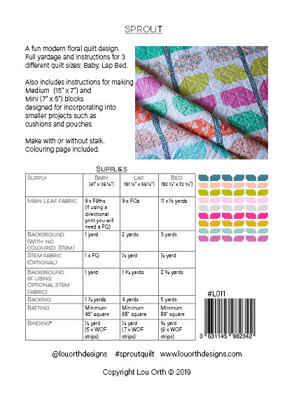 Sprout quilt pattern