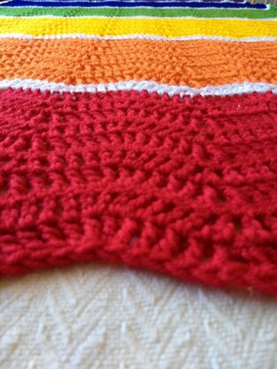 Rainbow Ripple Blanket
