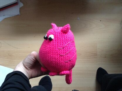 Little Fat Cat Crochet Pattern, Cat Amigurumi