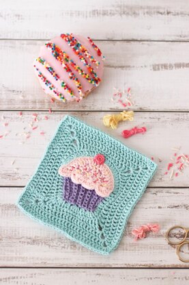 Cupcake granny square