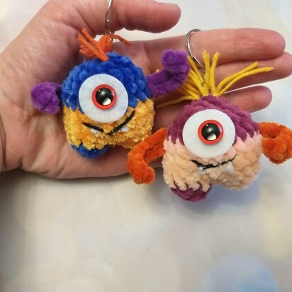 Soft pocket monsters keychain