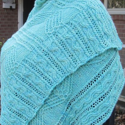 Echo Lake Cluster Shawl