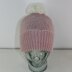 4 Ply Unisex Moss Stitch Bobble Beanie Circular