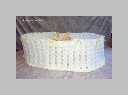 Moses Basket Cover Knitting Pattern #168