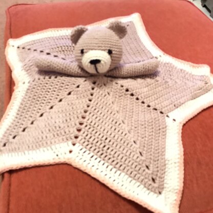 Lovey Blanket Bear Security Blanket Teddy