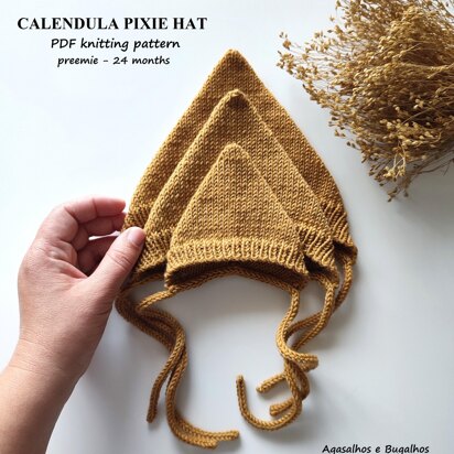 Calendula Baby Pixie Hat