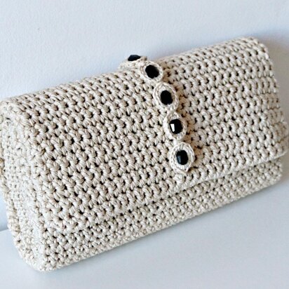 Crochet Strass Pochette Bag