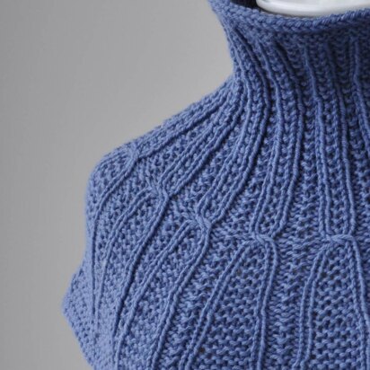 Cayuga Cowl in Universal Yarn Bella Cash Worsted - Downloadable PDF