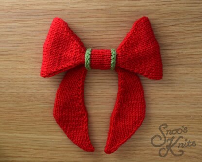 Christmas Bows Pattern Snoo's Knits