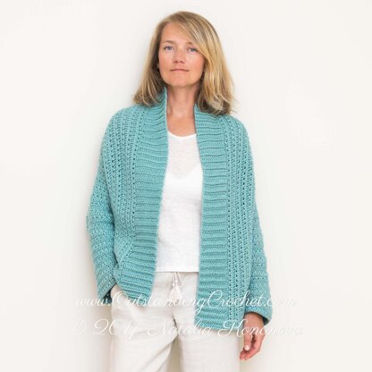 Aquatic Open Front Cardigan