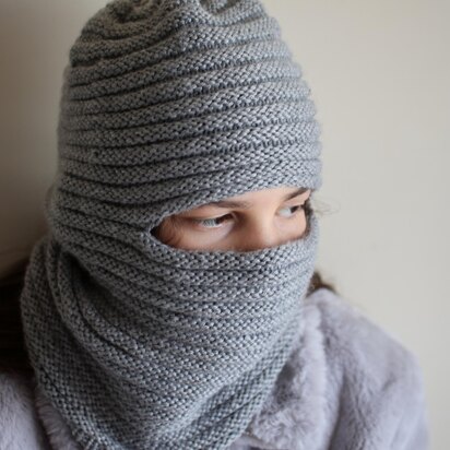 Raven Balaclava for Worsted