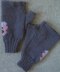 Pansy fingerless gloves/mitts