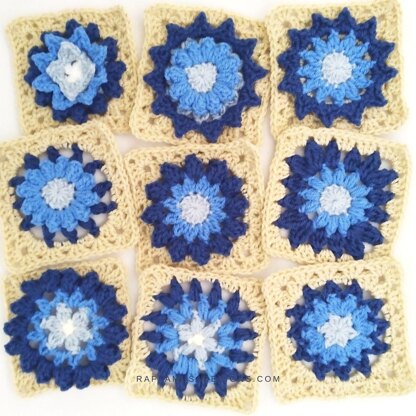 9 Floral Squares