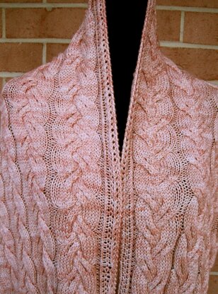 Grenoble Cabled shawl