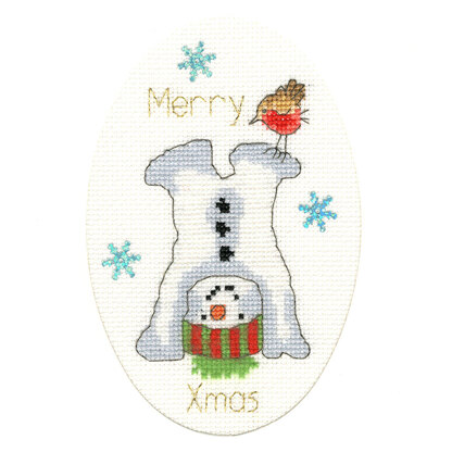 Bothy Threads Frosty Fun Cross Stitch Kit - 9 x 13cm