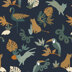 Safari Animals (Navy)