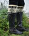 Snowing in the Forest Boot Cuffs