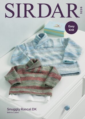 Boy's Sweaters in Sirdar Snuggly Rascal DK - 5226 - Downloadable PDF