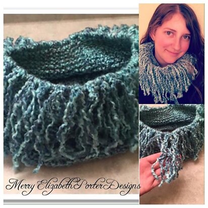 Anemone Infinity Scarf - knitting pattern