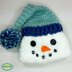 Newborn Snowman Hat, Scarf, and Cocoon