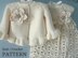 Knit Crochet PATTERN Newborn Baby Girl Clothes Jacket and Dress