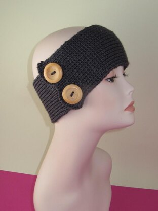 2 Button All Rib Headband