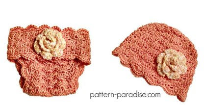 Shelly Diaper Cover & Hat 12-106