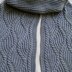 Brioche and Traveling Cable Turtleneck Scarf