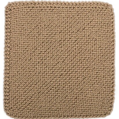 Bias Garter Stitch Square for Knit Your Cables Afghan in Red Heart Soft Solids - LW4309-A