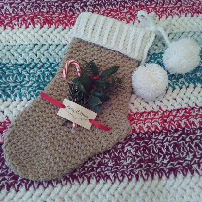 Holiday Home Christmas Stocking