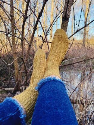 Golden Ladder Socks