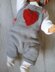 Baby Bib Short with Heart