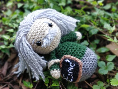 Albert Einstein crochet Amigurumi