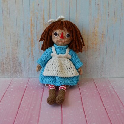 Crochet raggedy ann 2024 and andy dolls