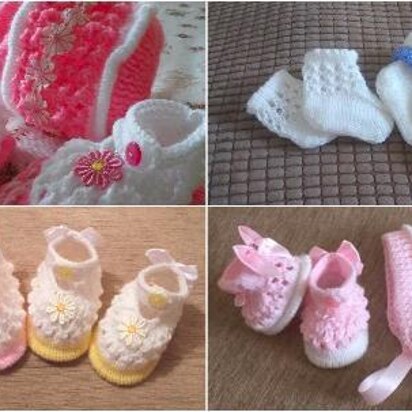 Olivia Shoes, Bonnet and set of 3 Socks Newborn to 0-6mths approx