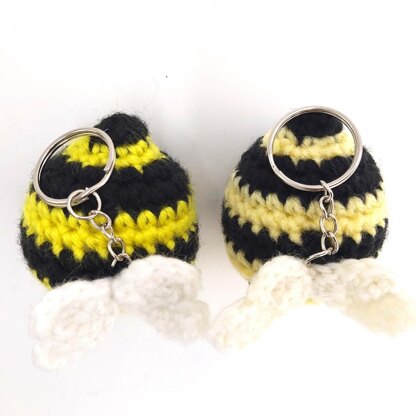 Baby Bee Keychain with Wings