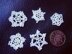 1:12th scale Christmas snowflakes