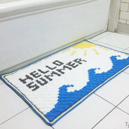 Hello Summer Bath Mat