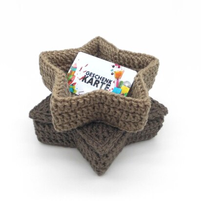 Crochet pattern star box - versatile for gifting & decoration