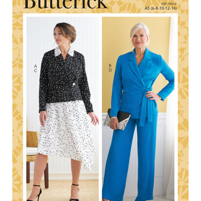 Butterick Jacke, Rock und Hose für Damen B6820 - Schnittmuster