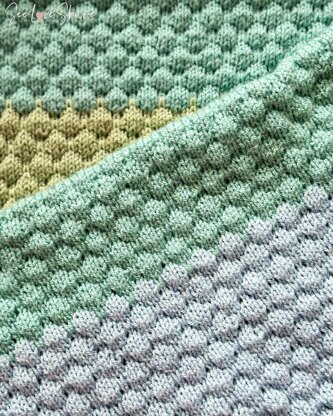 Sophie’s Bubble Stitch Baby Blanket