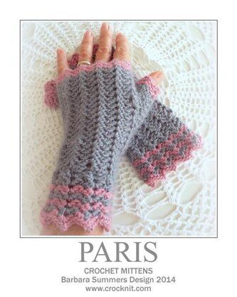 Crochet Mittens PARIS (USA)