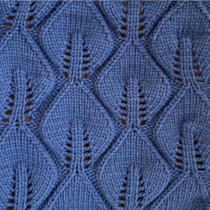 Knitting pattern leaves