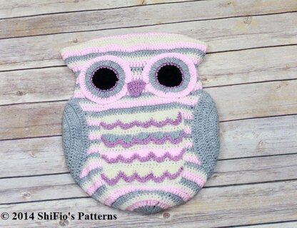 235 Owl Cushion Crochet Pattern #235