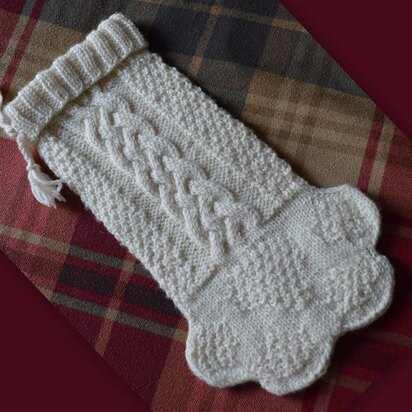 Kp3418 Textured Paw Stocking